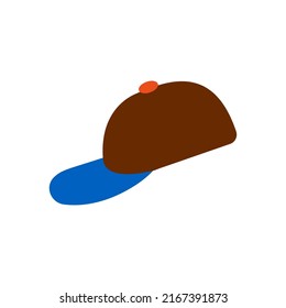 cap illustration on white background