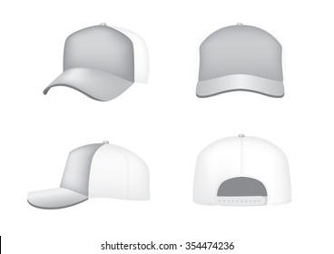 cap isolated on white background vector illustration