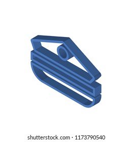 Cap isometric left top view 3D icon