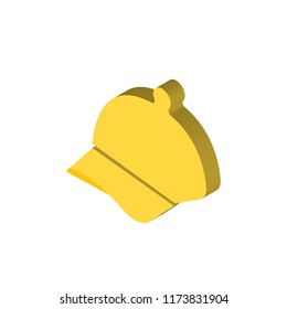 Cap isometric left top view 3D icon