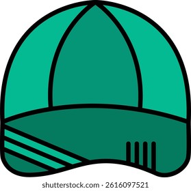 Cap Line Vector Icon Design