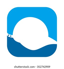 cap logo vector. hat logo.