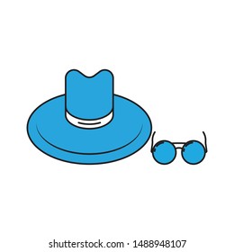 Cap minimal line icon vector