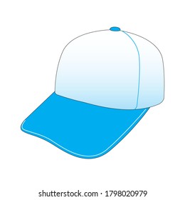 Cap mockup. Isolated vector file.