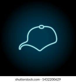 cap neon icon. Simple thin line, outline vector of universal icons for UI and UX, website or mobile application