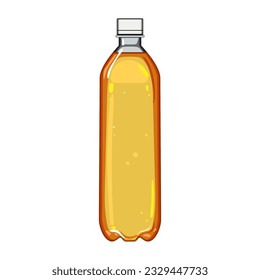 cap plastic bottle soda cartoon. empty recycling, recycle blank, fresh refreshment cap plastic bottle soda sign. isolated symbol vector illustration
