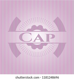 Cap retro pink emblem