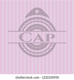 Cap retro style pink emblem