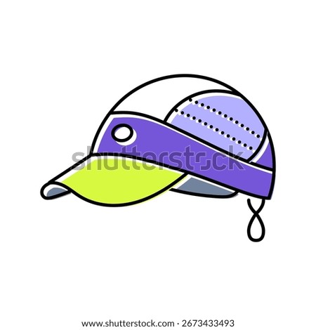 cap running accessories color icon vector. cap running accessories sign. isolated symbol illustration