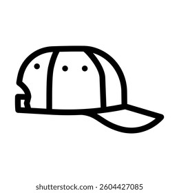 cap running accessories line icon vector. cap running accessories sign. isolated contour symbol black illustration
