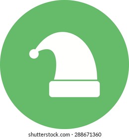 Cap, santa, christmas icon vector image.Can also be used for christmas, celebrations, observances and holidays. Suitable for use on web apps, mobile apps and print media.