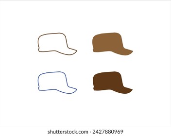 Cap set design template vector illustration,
