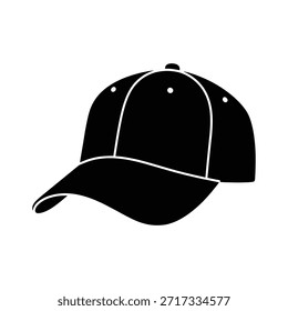 Un icono de silueta de gorra Diseño