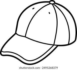 cap silhouette vector illustration | hat vector template