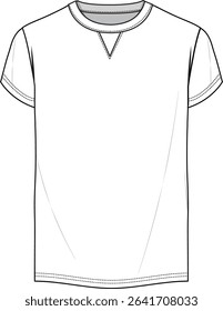 A cap sleeve T-shirt, offering a short sleeve style with a slightly extended fit for a casual look.