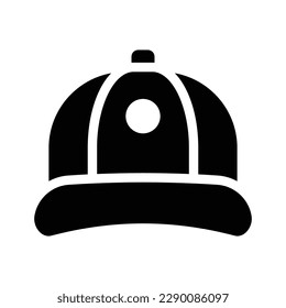 cap solid icon illustration vector graphic