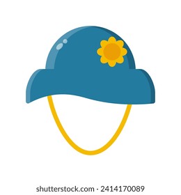 Cap summer icon vector or logo illustration style 