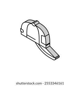 cap summer isometric icon vector. cap summer sign. isolated symbol illustration