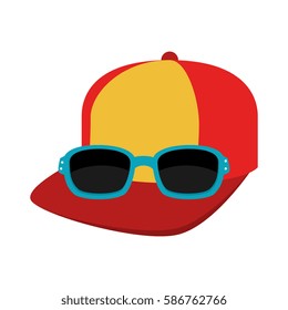 cap and sunglasses icon
