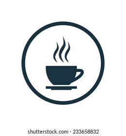 cap of tea icon on white background 
