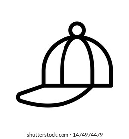 cap thin line vector icon