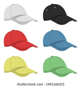 Cap vector design illustration isolated on white background