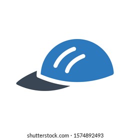 cap vector glyph color icon 