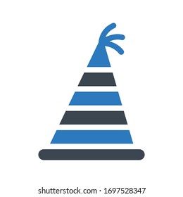 cap vector glyph color icon 