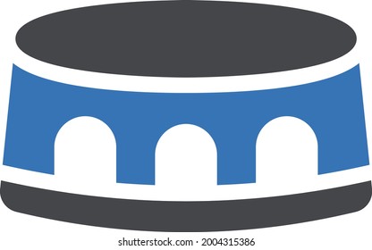cap vector glyph colour icon