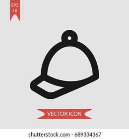 Cap vector icon, illustration symbol