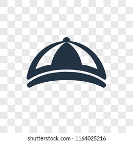 Cap vector icon isolated on transparent background, Cap logo concept