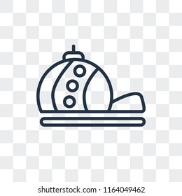 Cap vector icon isolated on transparent background, Cap logo concept