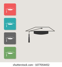 Cap - vector icon. Symbol for web, infographics, print design and mobile UX/UI kit. Vector illustration, EPS10.