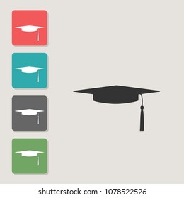 Cap - vector icon. Symbol for web, infographics, print design and mobile UX/UI kit. Vector illustration, EPS10.