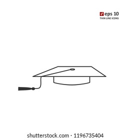 Cap - vector icon. Symbol for web, infographics, print design and mobile UX/UI kit. Vector illustration, EPS10.