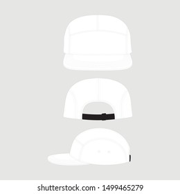 Cap Vector Illustration Flat Template 