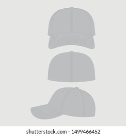 Cap vector illustration flat template 