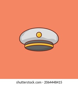 cap Vector illustration on a transparent background. Premium quality symbols. Vector Line Flat color  icon for concept and graphic design.