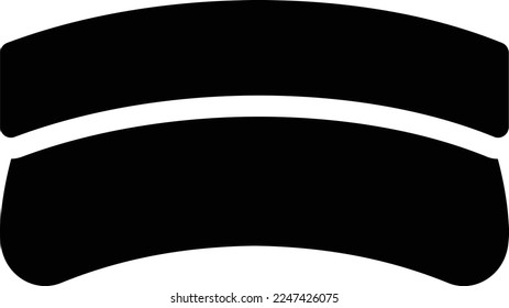cap  Vector illustration on a transparent background. Premium quality symmbols. Glyphs vector icons for concept and graphic design. 
