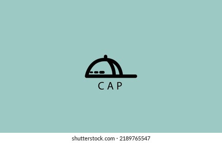 Cap vector logo design template