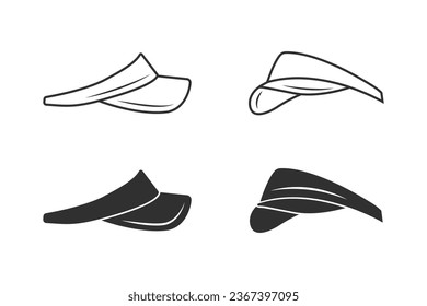 Cap Vector, Sport Cap Silhouette