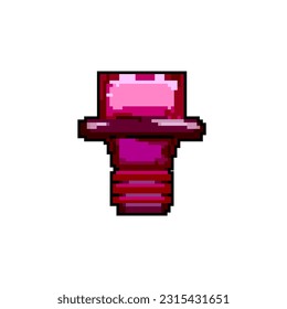 cap wine cork game pixel art retro vector. bit cap wine cork. old vintage illustration