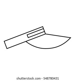 Cap without top icon. Outline illustration of cap without top vector icon for web