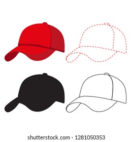 cap worksheet vector design
