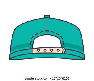 cap young cool style icon vector illustration design