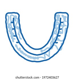 Capa Boxer sketch icon vector. Hand drawn blue doodle line art Capa Boxer sign. isolated symbol illustration