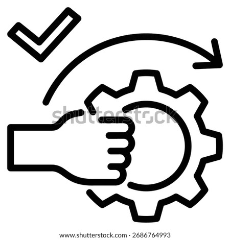 Capabilities Icon Line Vector Illustration