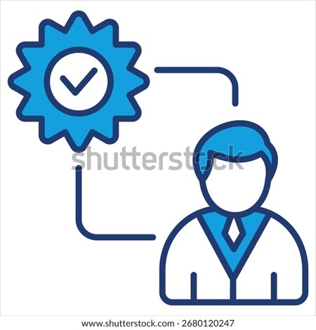 Capability blue Icon Vector Illustration