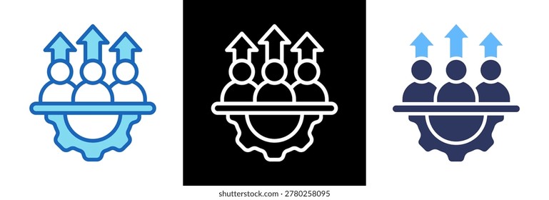Capability Building Icon triplestyle Vector Illustration