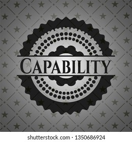 Capability dark emblem. Retro
